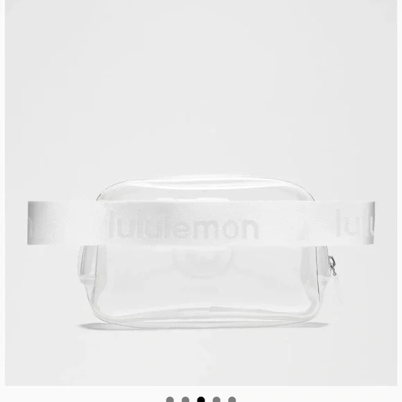 Lulu Lemon Everywhere White Belt Bag Clear - Picture 3 of 5